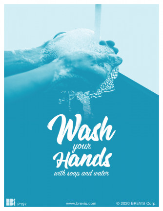 Wash Your Hands With Soap and Water Poster