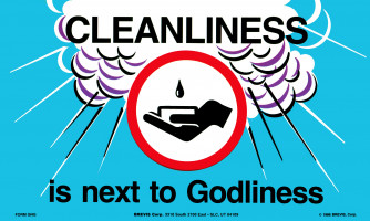 Cleanliness Reminder Card