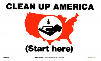 Clean Up America... Reminder Card