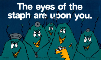 The eyes of the Staph/Is there FUNGUS Reminder Card