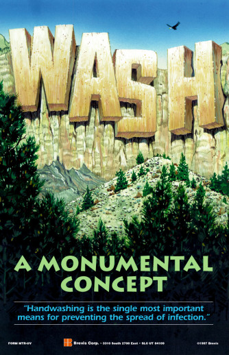 Wash, A Monumental Concept Poster, Laminated