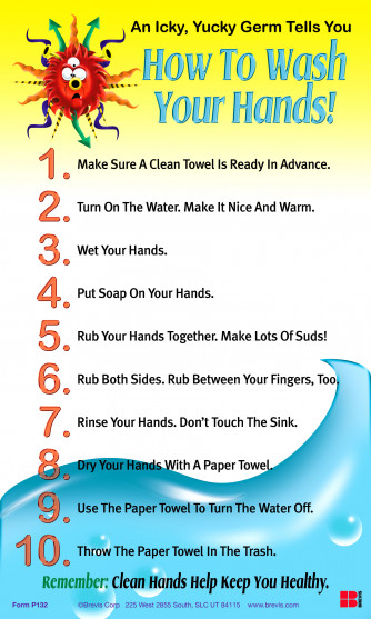 How to Wash You Hands, Laminated