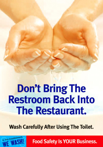 Don't Bring the Restroom Poster, Laminated