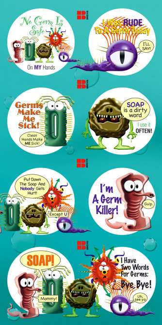 Germ Stickers Page