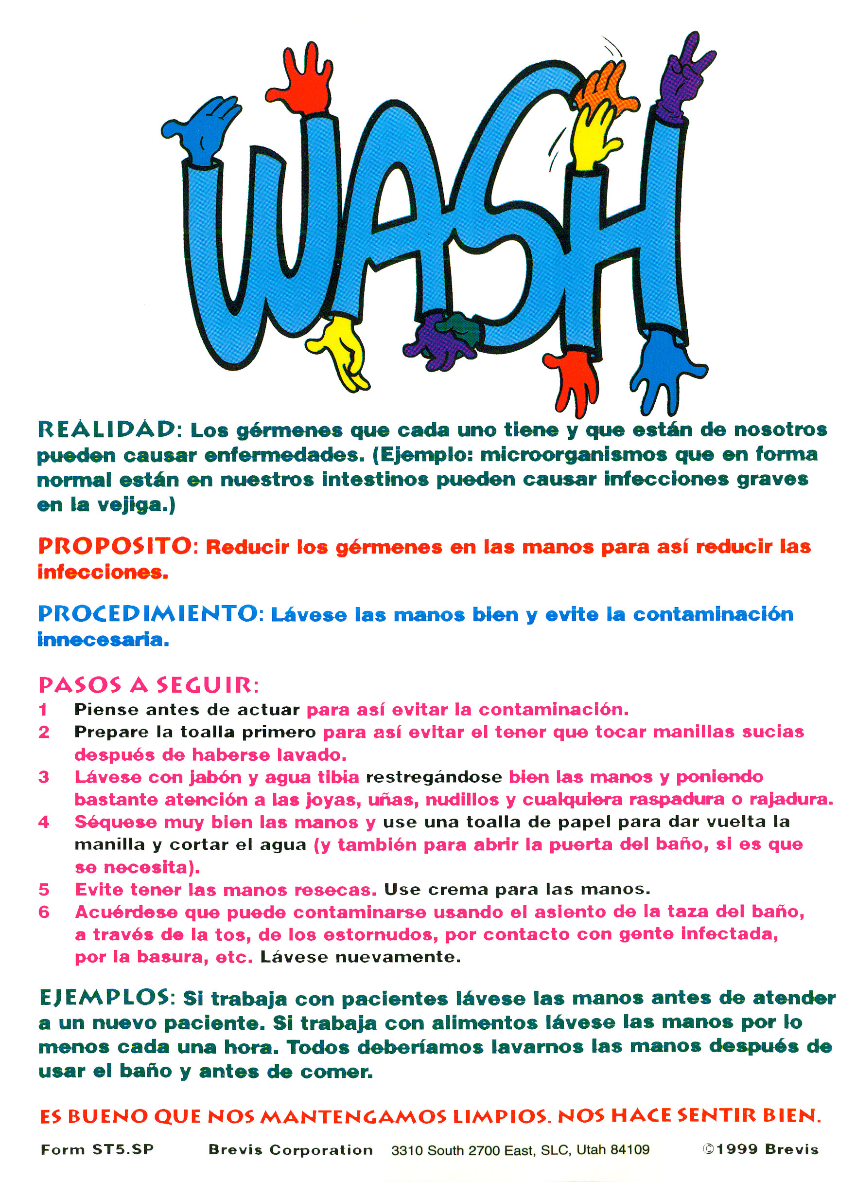 WASH Sticker Spanish Brevis